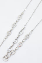 Parure de bijoux en acier inoxydable - ARGENT