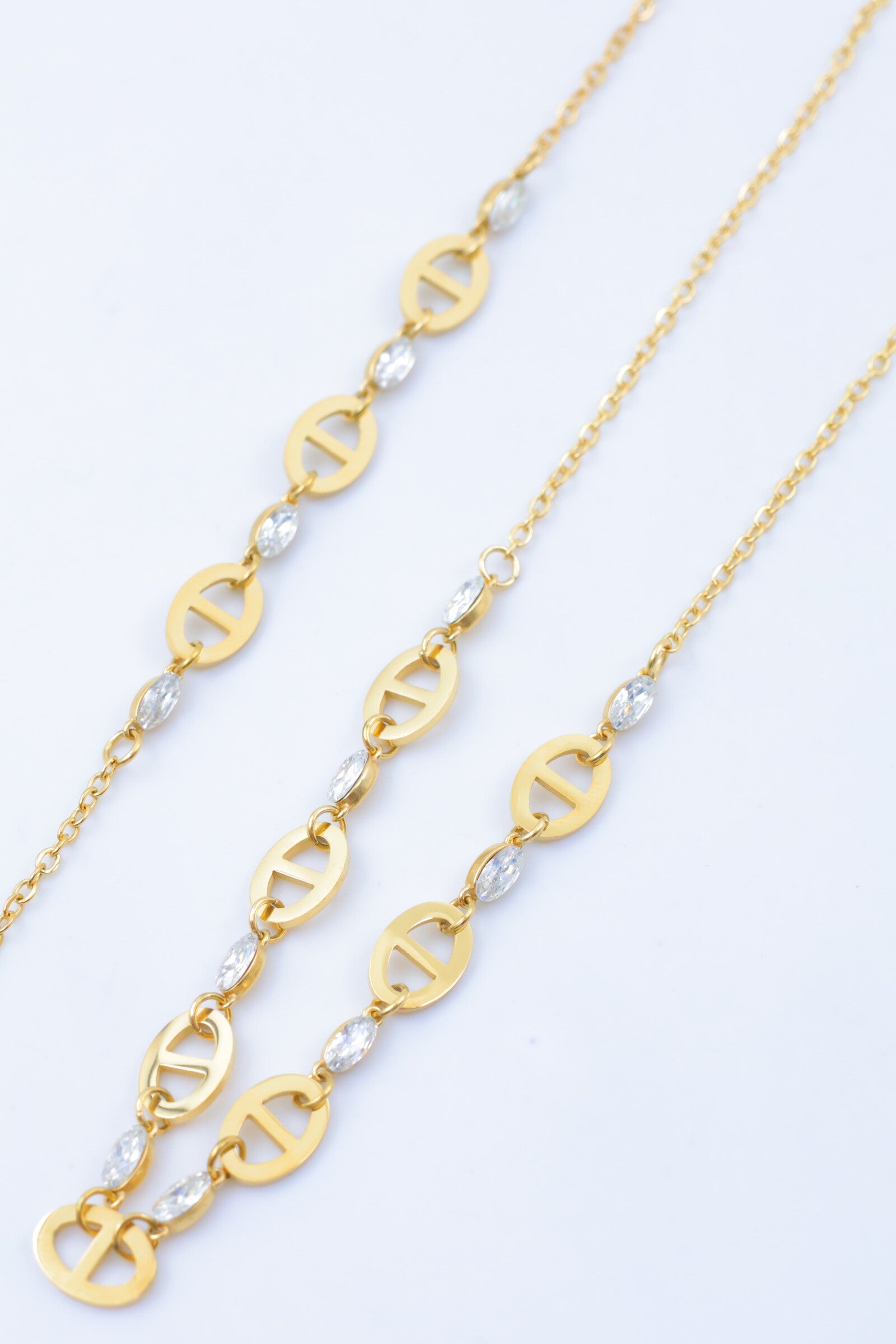 Parure de bijoux en acier inoxydable - DORÉ