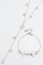 Parure de bijoux en acier inoxydable - ARGENT