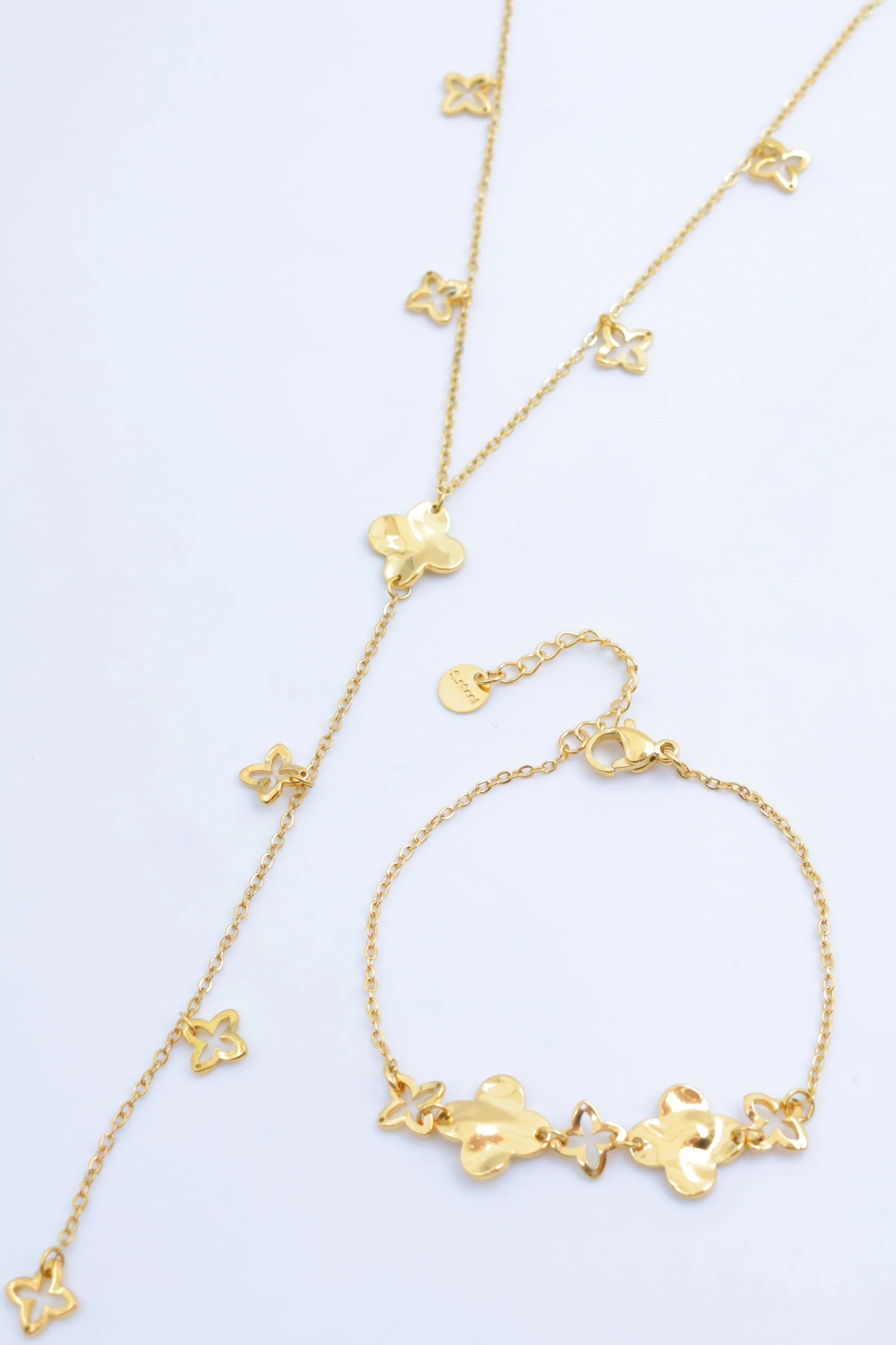Parure de bijoux en acier inoxydable - DORÉ