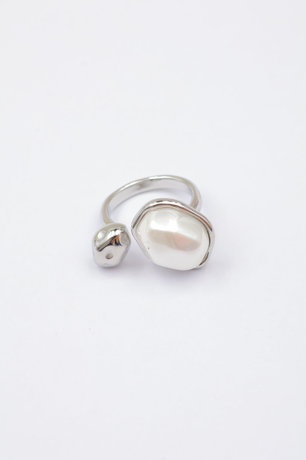 Bague - Acier inoxydable - Ajustable - ARGENT