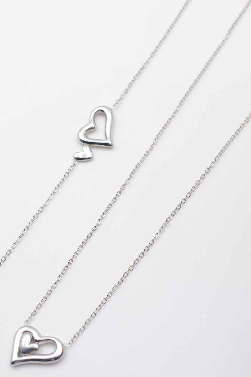 Parure de bijoux en acier inoxydable - ARGENT