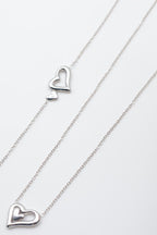 Parure de bijoux en acier inoxydable - ARGENT