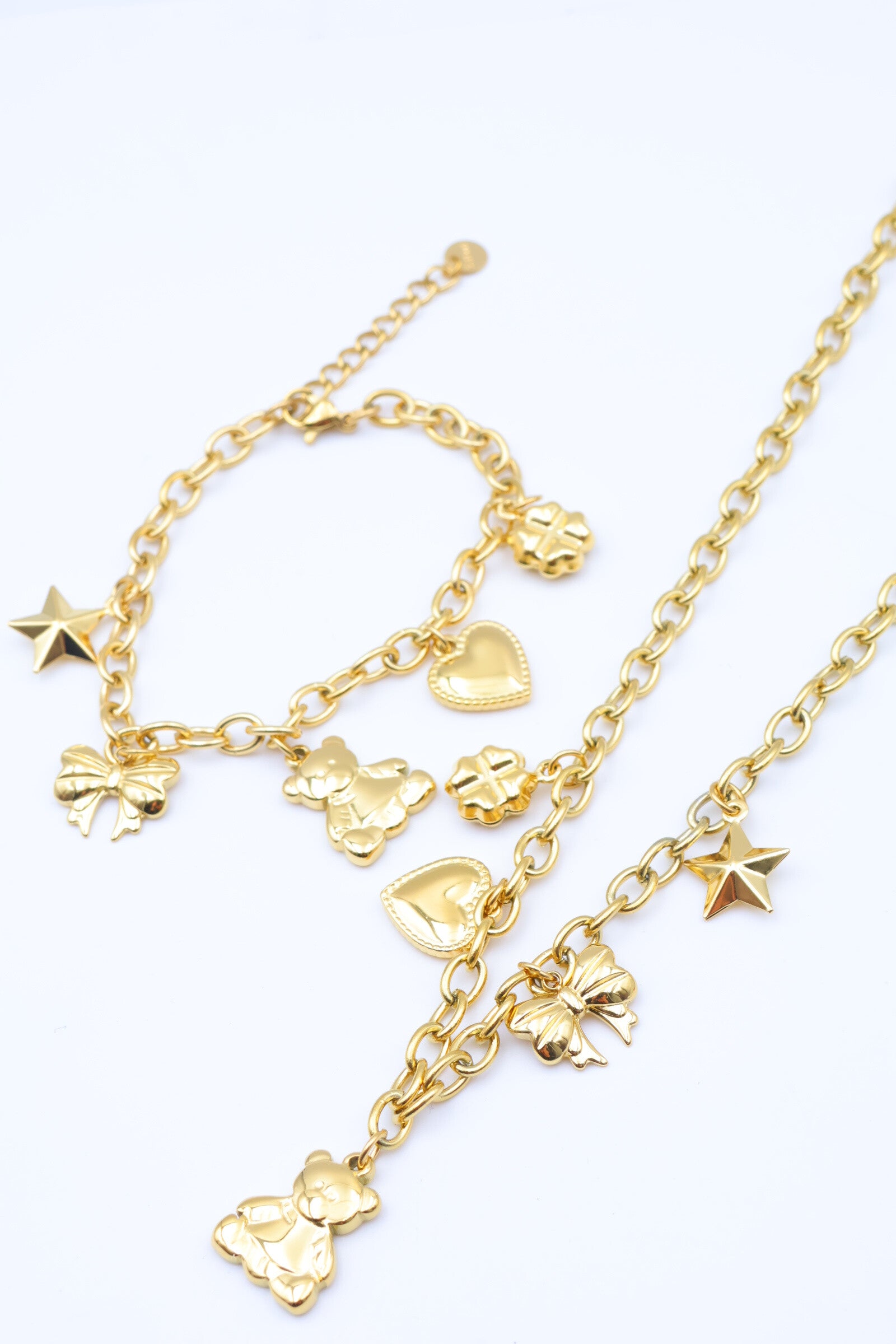 Parure de bijoux en acier inoxydable - DORÉ