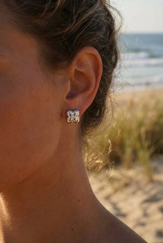 Boucles d’oreilles en acier inoxydable