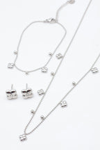 Parure de bijoux en acier inoxydable - ARGENT