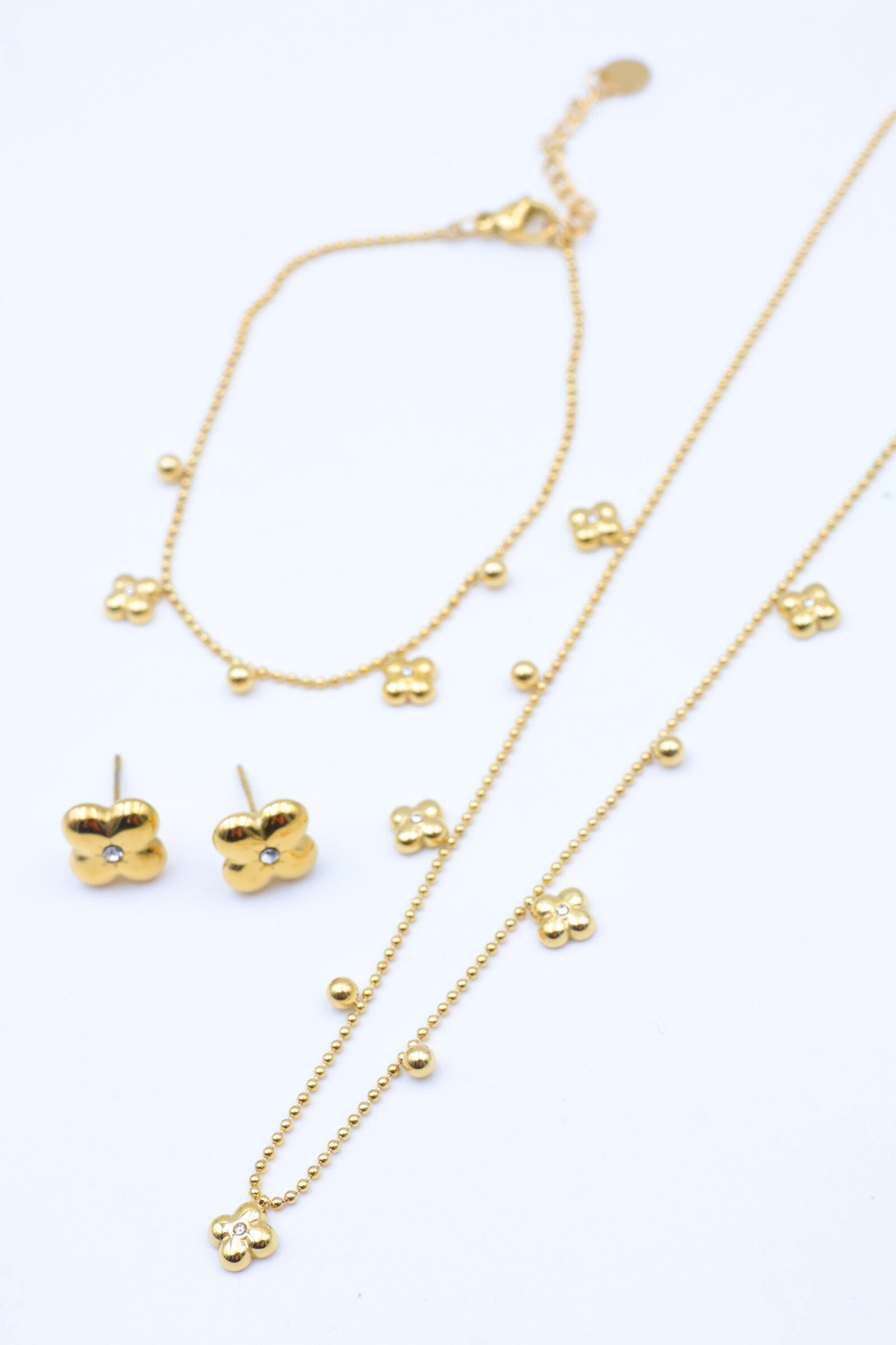 Parure de bijoux en acier inoxydable - DORÉ