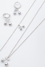 Parure de bijoux en acier inoxydable - ARGENT