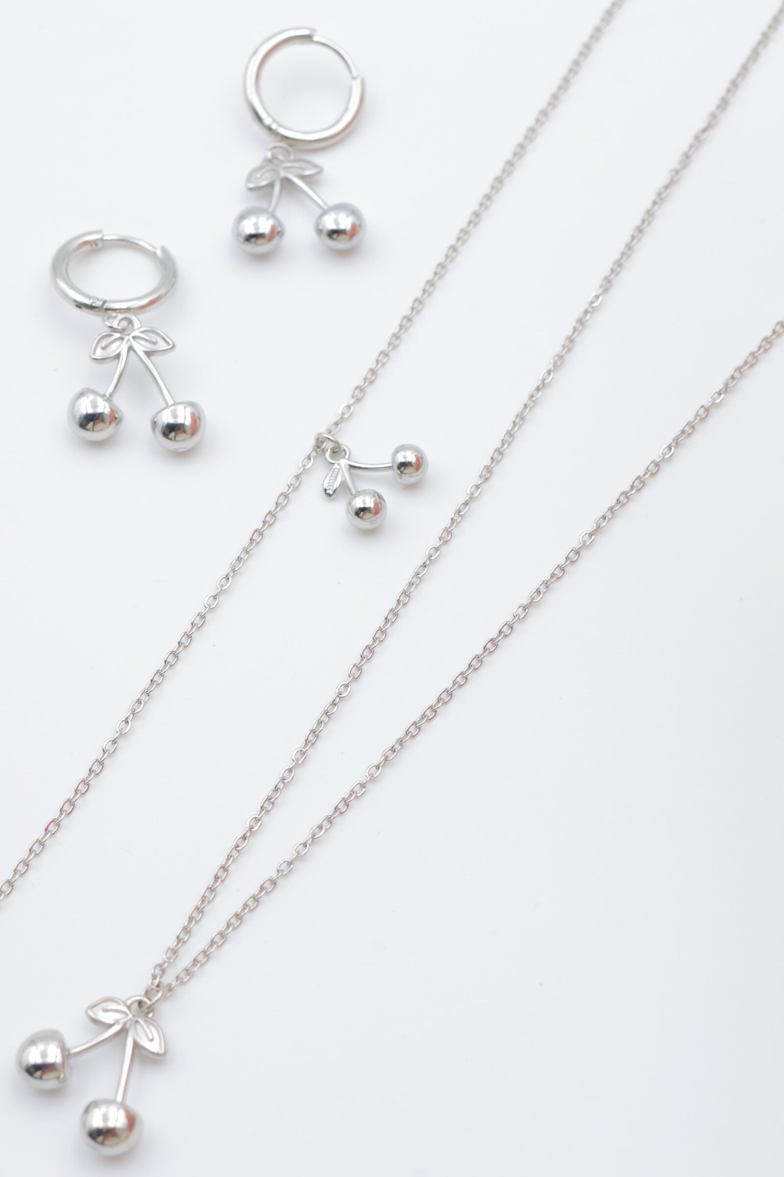 Parure de bijoux en acier inoxydable - ARGENT