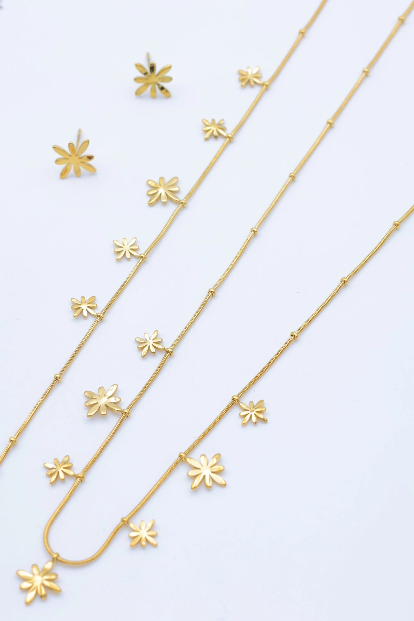 Parure de bijoux en acier inoxydable - DORÉ