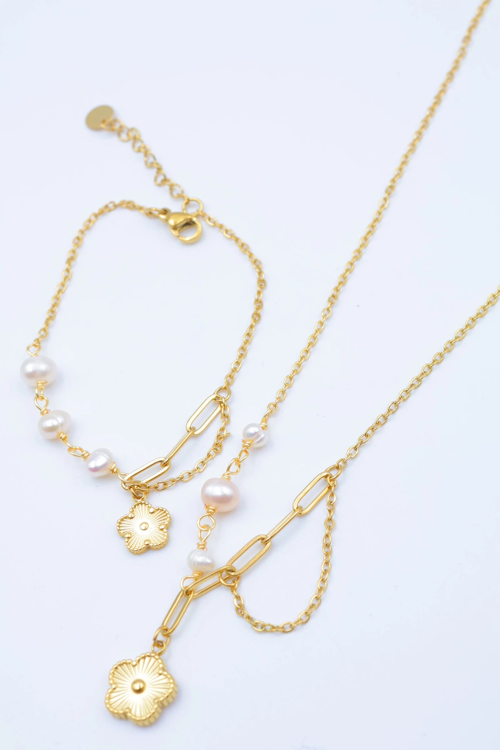 Parure de bijoux en acier inoxydable - DORÉ