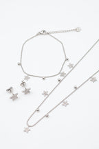 Parure de bijoux en acier inoxydable - ARGENT