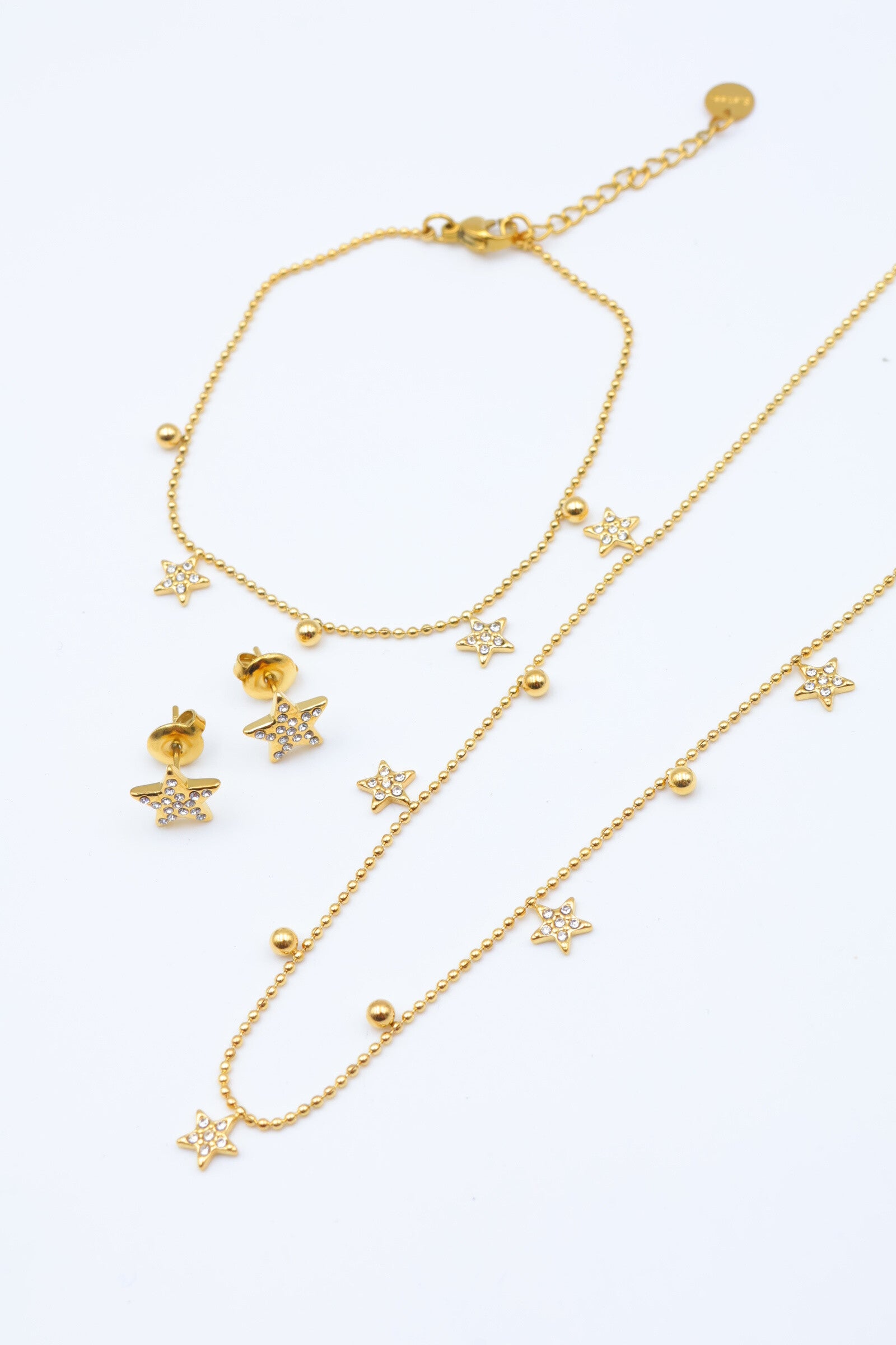 Parure de bijoux en acier inoxydable - DORÉ