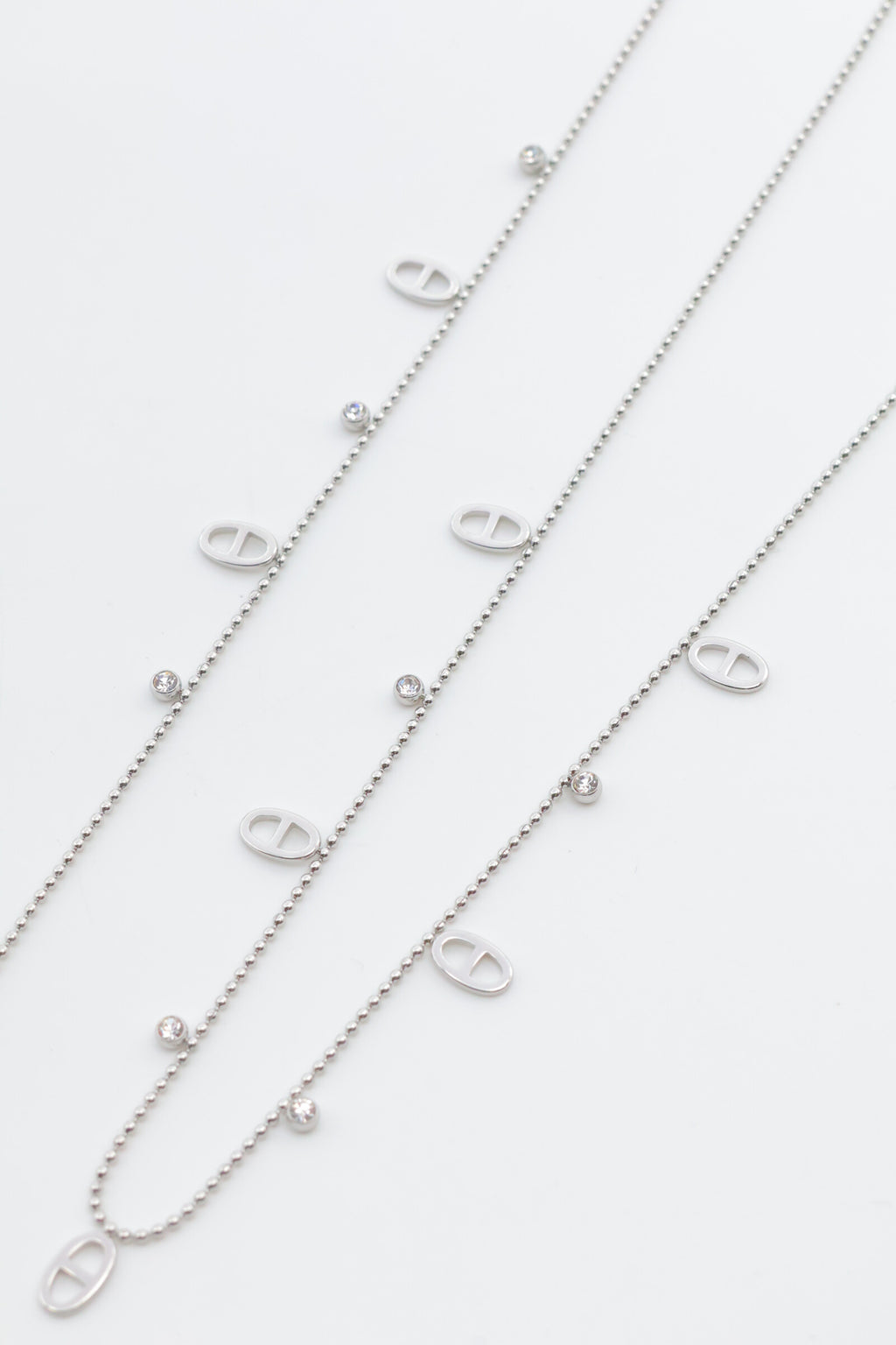 Parure de bijoux en acier inoxydable - ARGENT