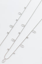 Parure de bijoux en acier inoxydable - ARGENT