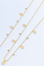 Parure de bijoux en acier inoxydable - DORÉ