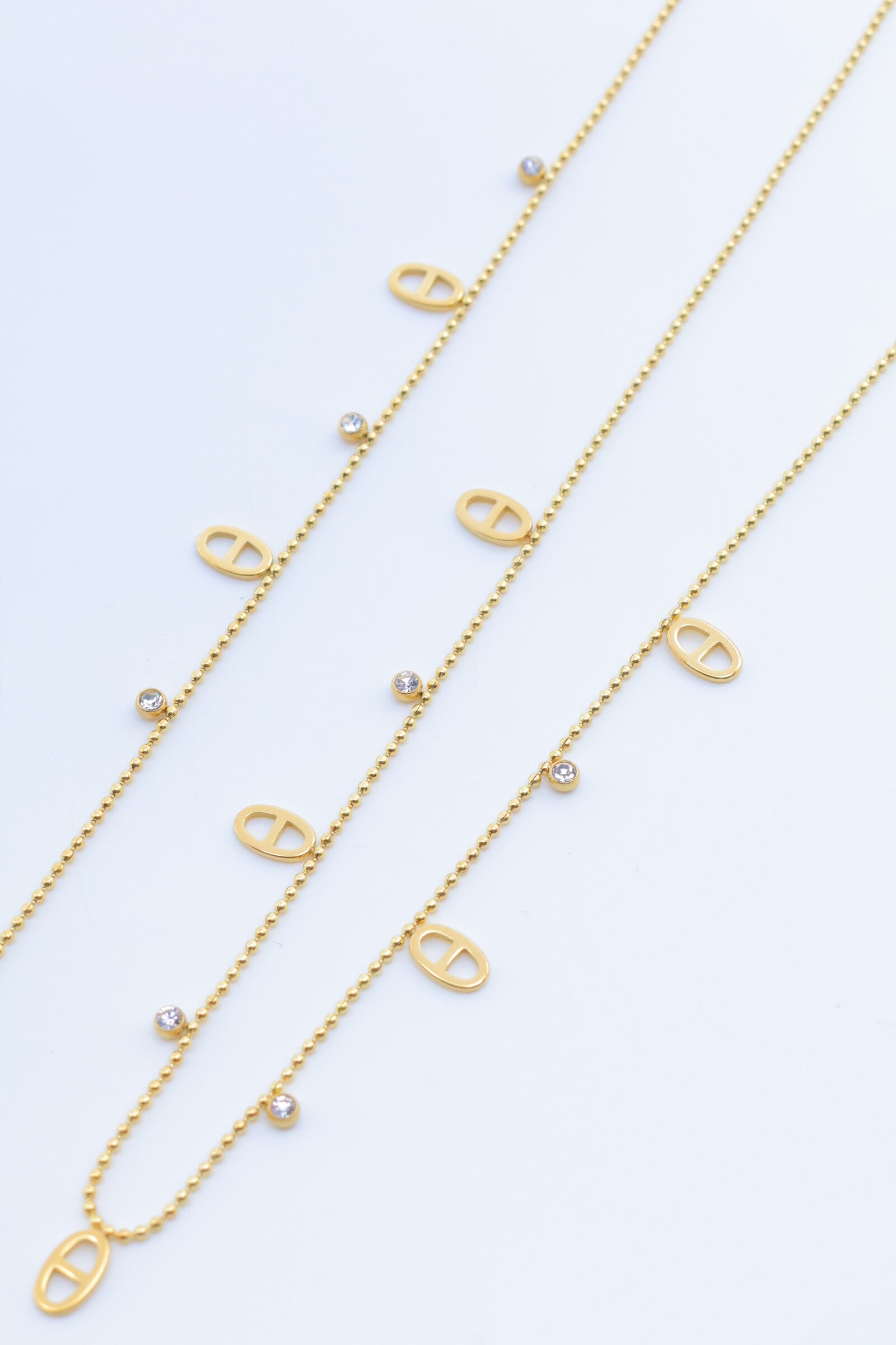 Parure de bijoux en acier inoxydable - DORÉ