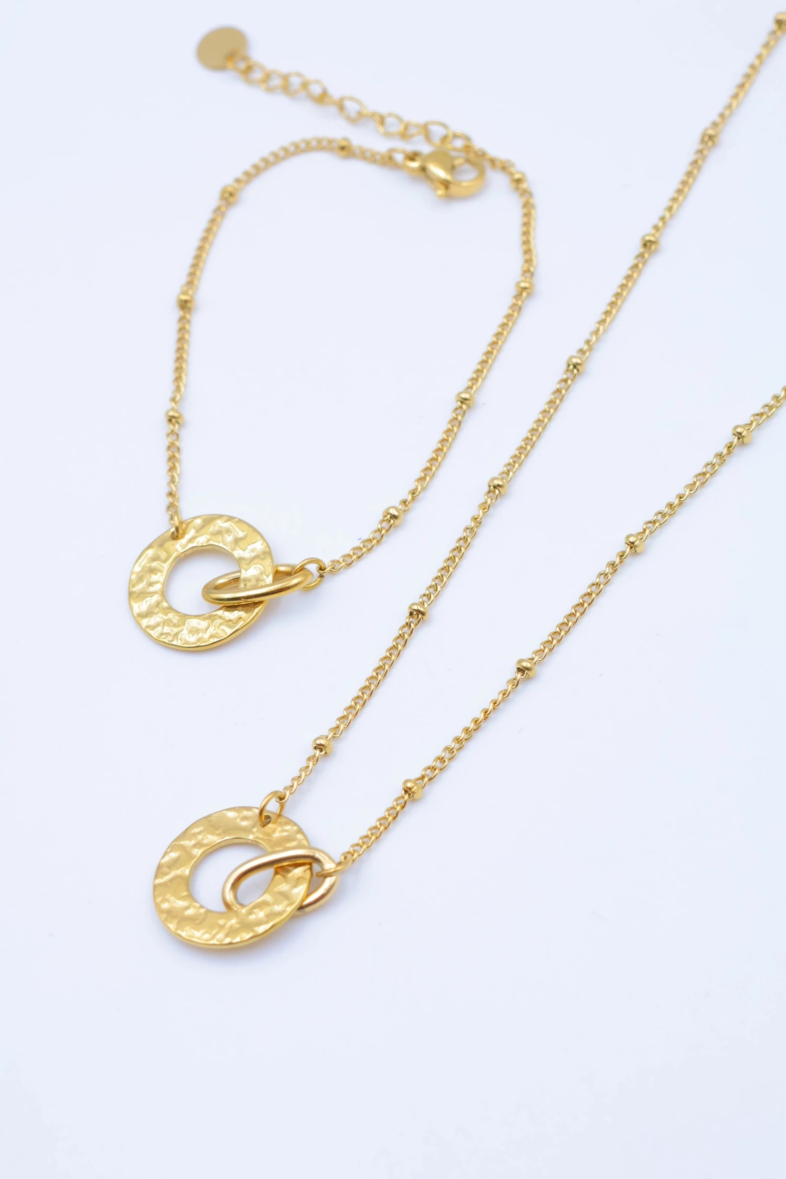 Parure de bijoux en acier inoxydable - DORÉ