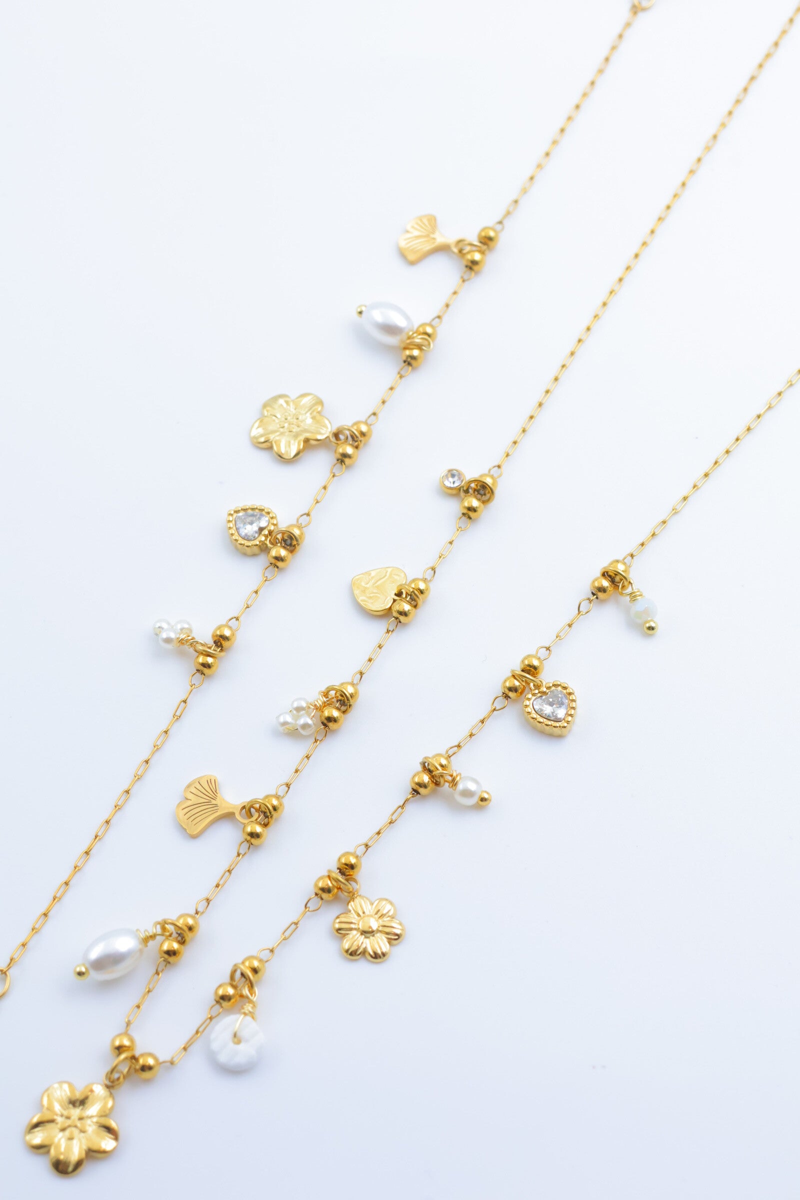 Parure de bijoux en acier inoxydable - DORÉ
