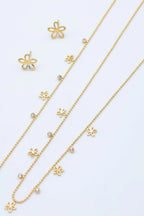 Parure de bijoux en acier inoxydable - DORÉ