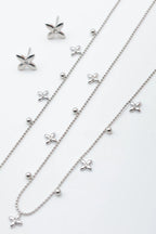 Parure de bijoux en acier inoxydable - ARGENT