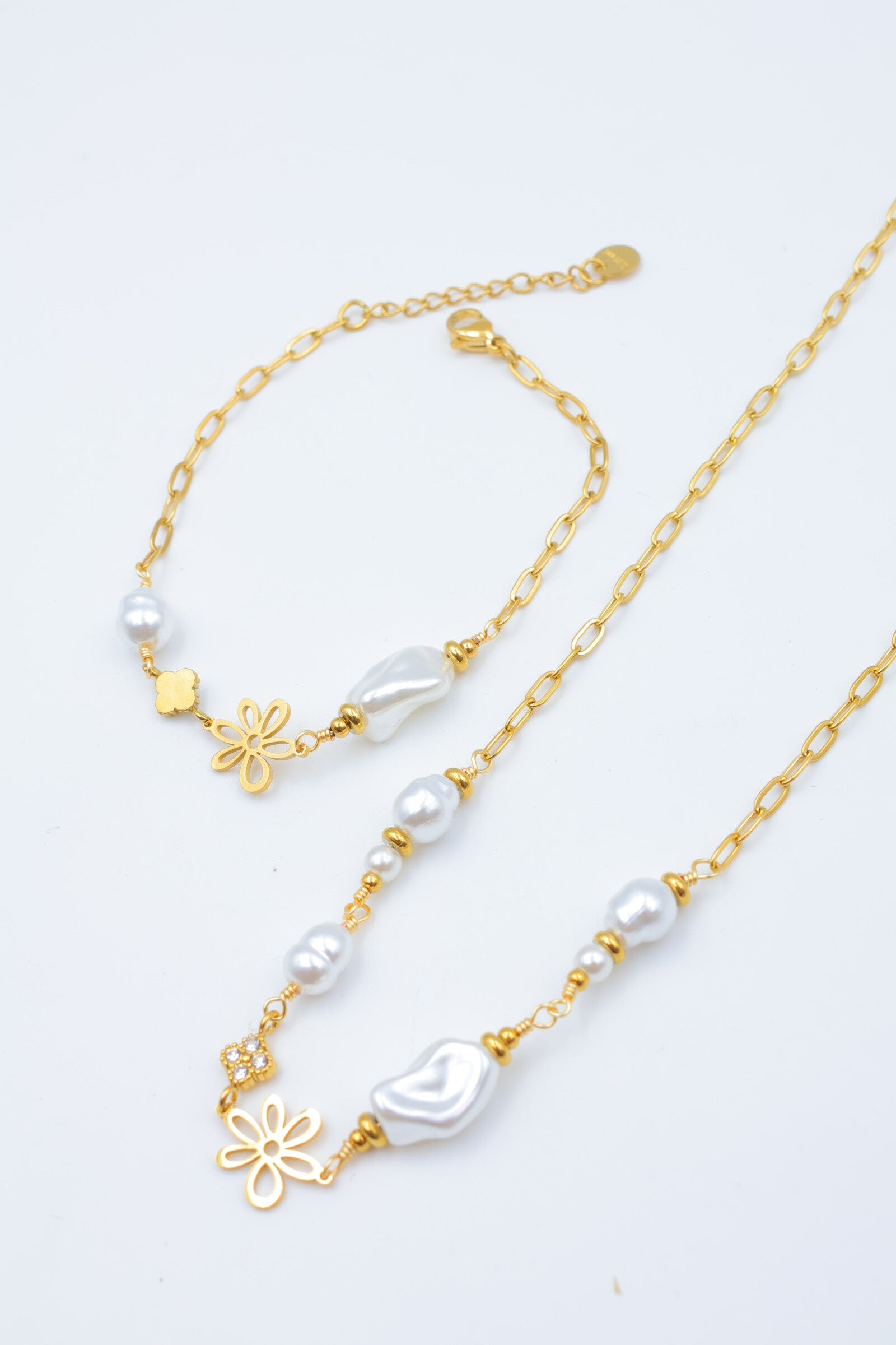 Parure de bijoux en acier inoxydable - DORÉ