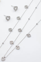 Parure de bijoux en acier inoxydable - ARGENT