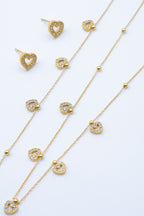 Parure de bijoux en acier inoxydable - DORÉ
