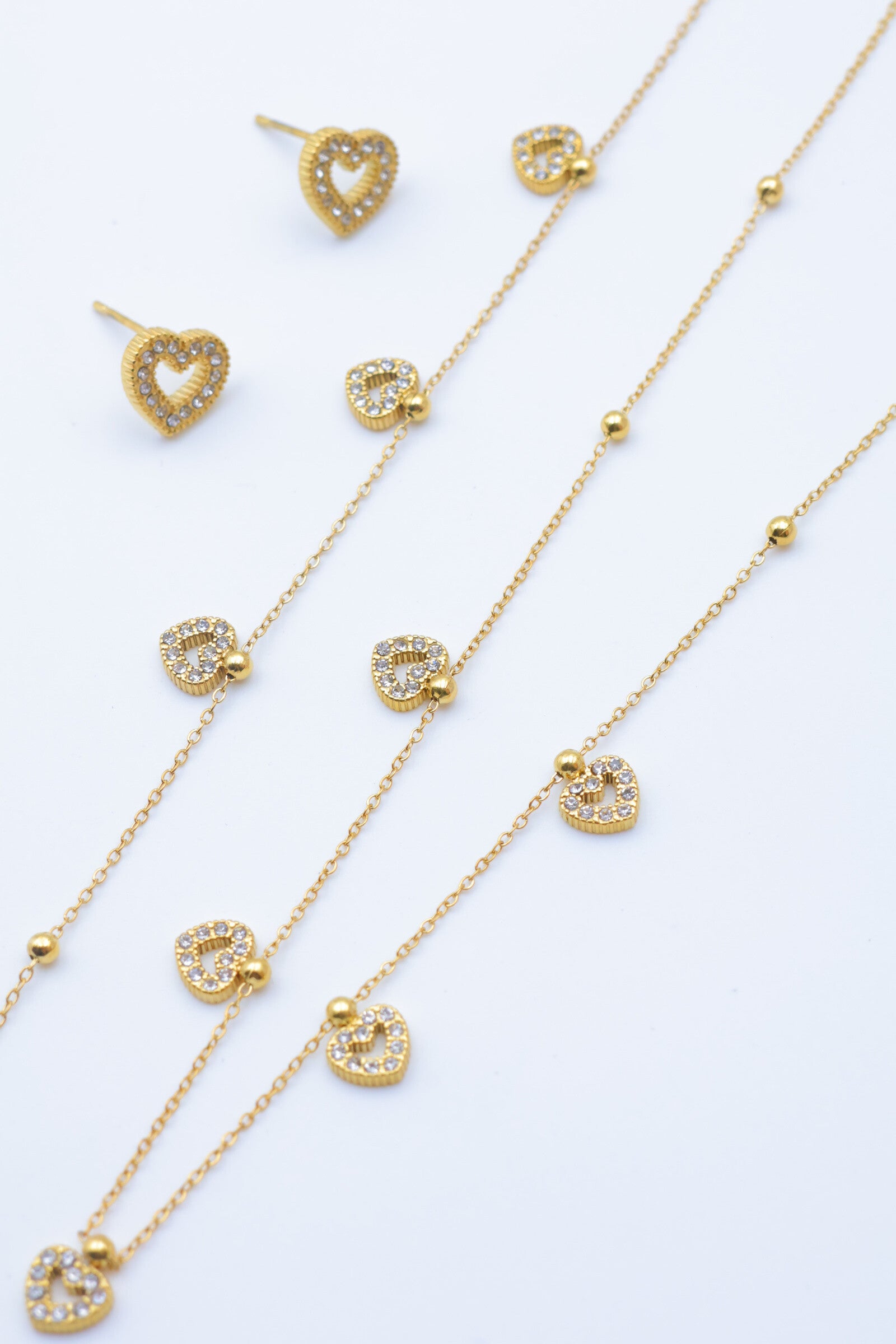 Parure de bijoux en acier inoxydable - DORÉ