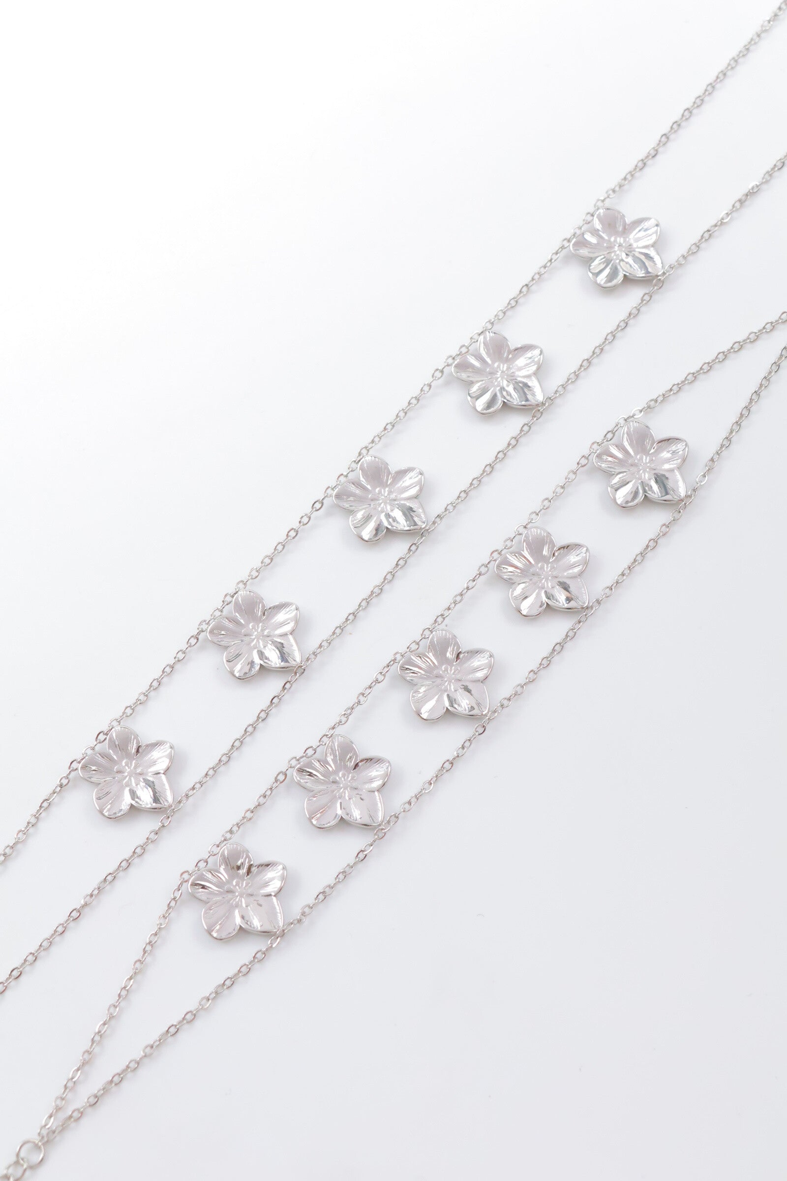 Parure de bijoux en acier inoxydable - ARGENT