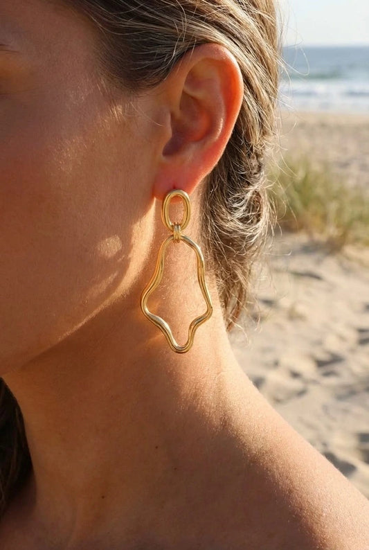 Boucles d’oreilles en acier inoxydable