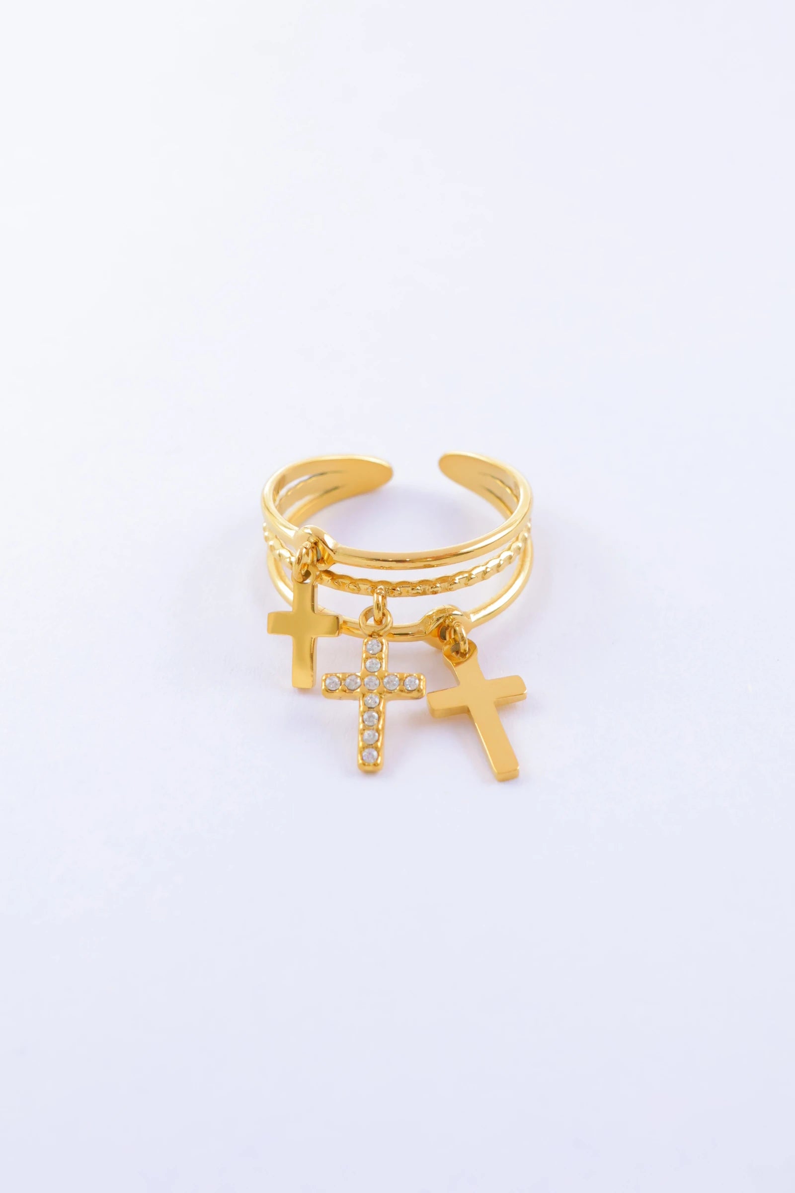 Bague - Acier inoxydable - Ajustable - DORÉ
