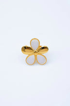 Bague - Acier inoxydable - Ajustable - BLANC