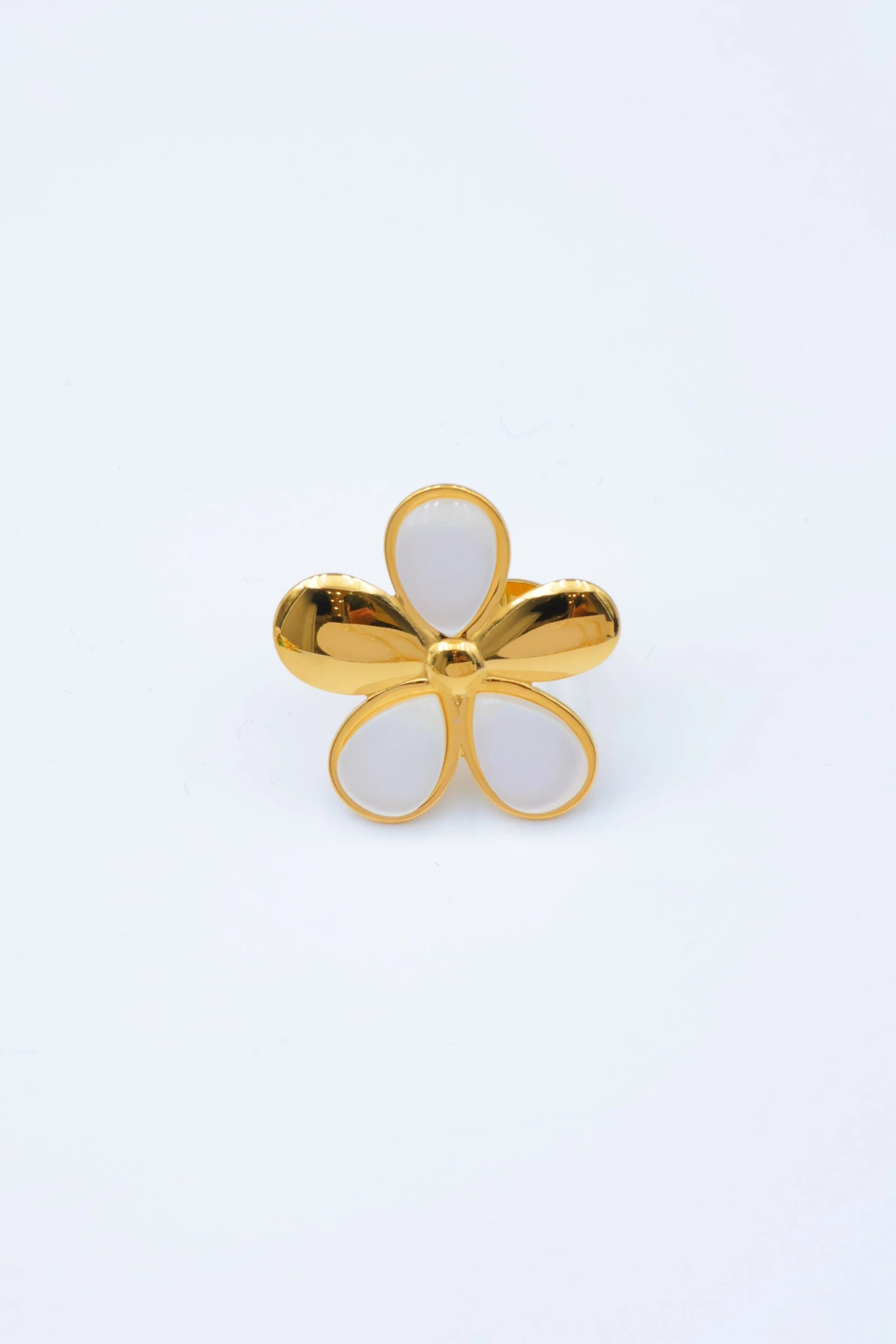 Bague - Acier inoxydable - Ajustable - BLANC