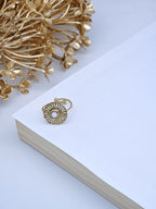 Bague en acier inoxydable ajustable - BLANC