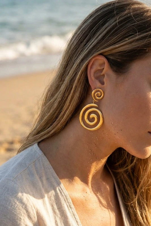 Boucles d’oreilles en acier inoxydable