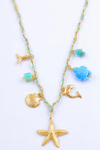 Collier - Acier Inoxydable - TURQUOISE