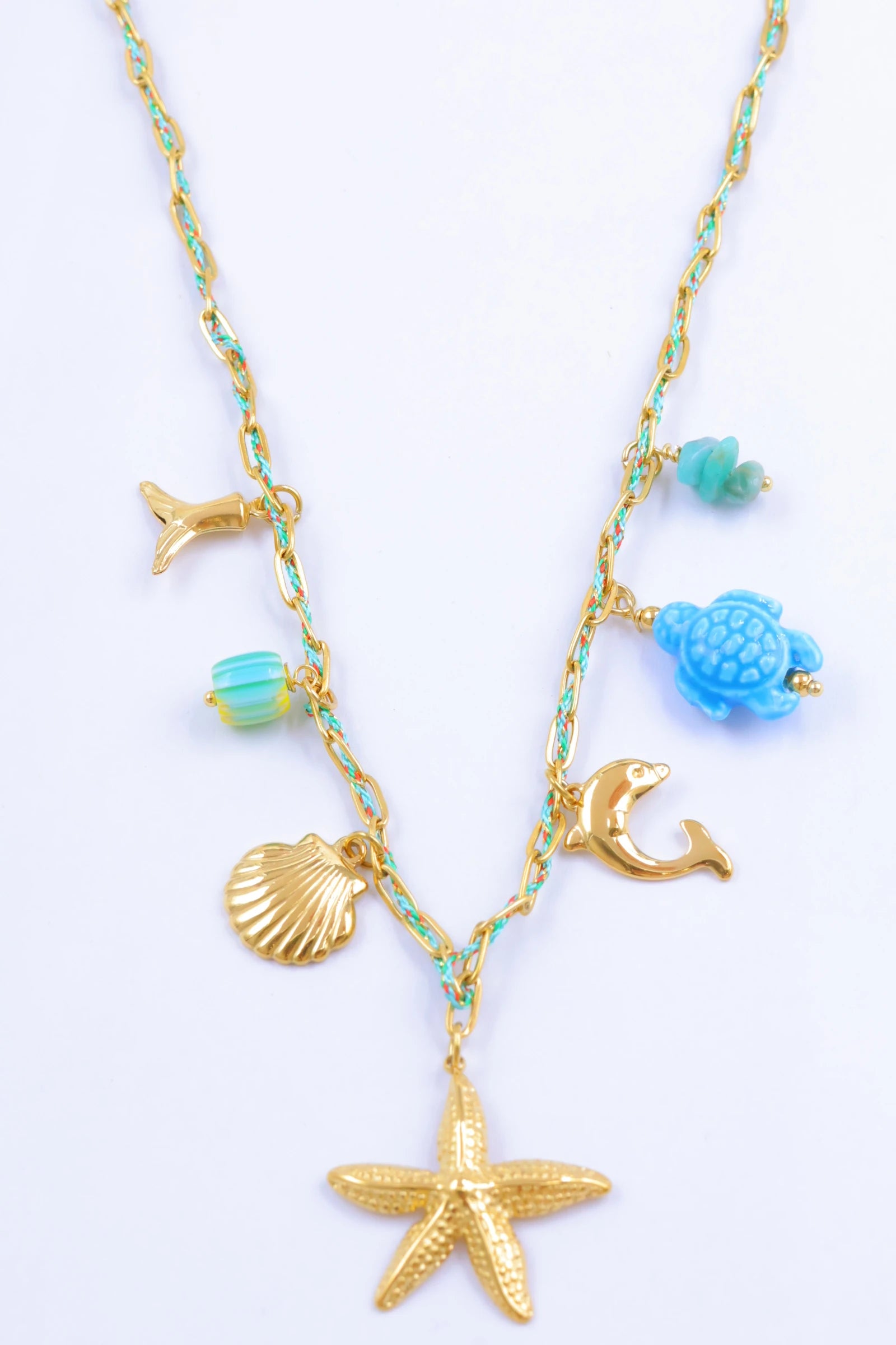 Collier - Acier Inoxydable - TURQUOISE