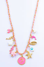Collier - Acier Inoxydable - FUCHSIA
