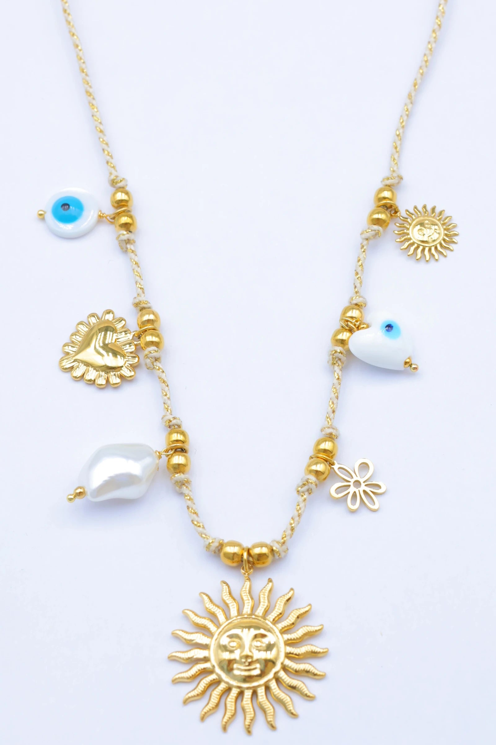 Collier - Acier Inoxydable - BEIGE