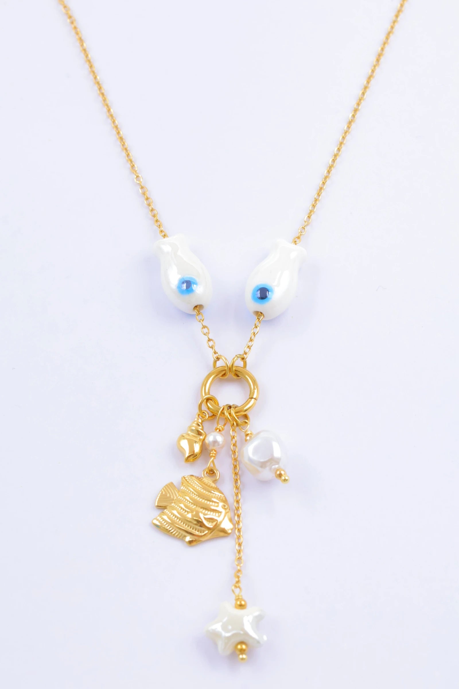 Collier - Acier Inoxydable - BLANC