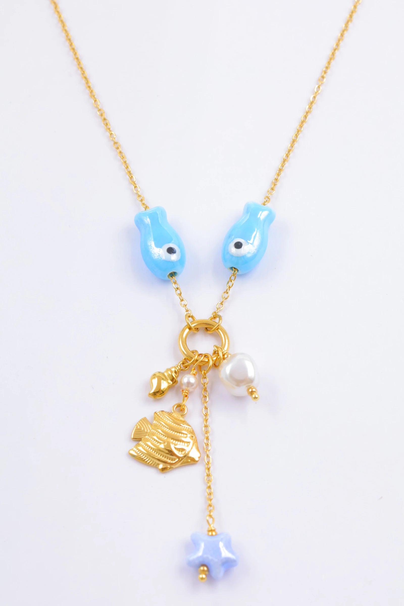 Collier - Acier Inoxydable - BLEU