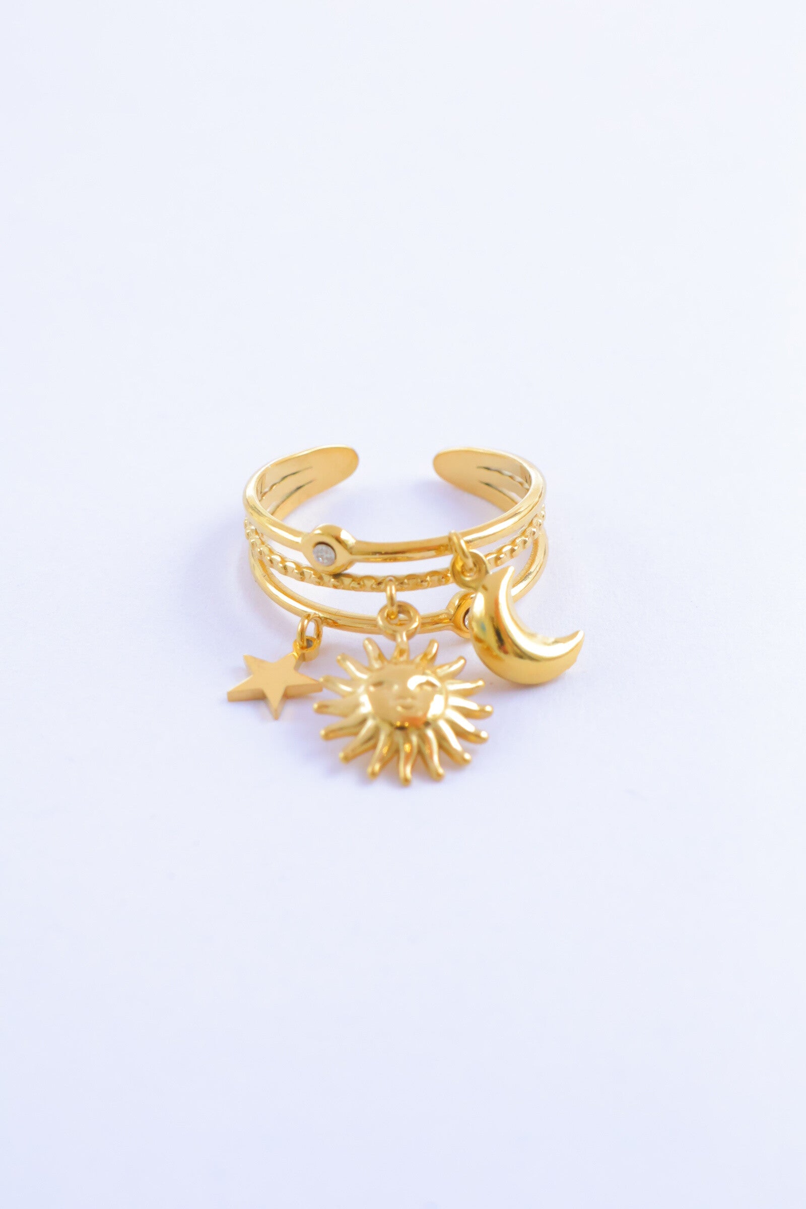 Bague - Acier inoxydable - Ajustable - DORÉ