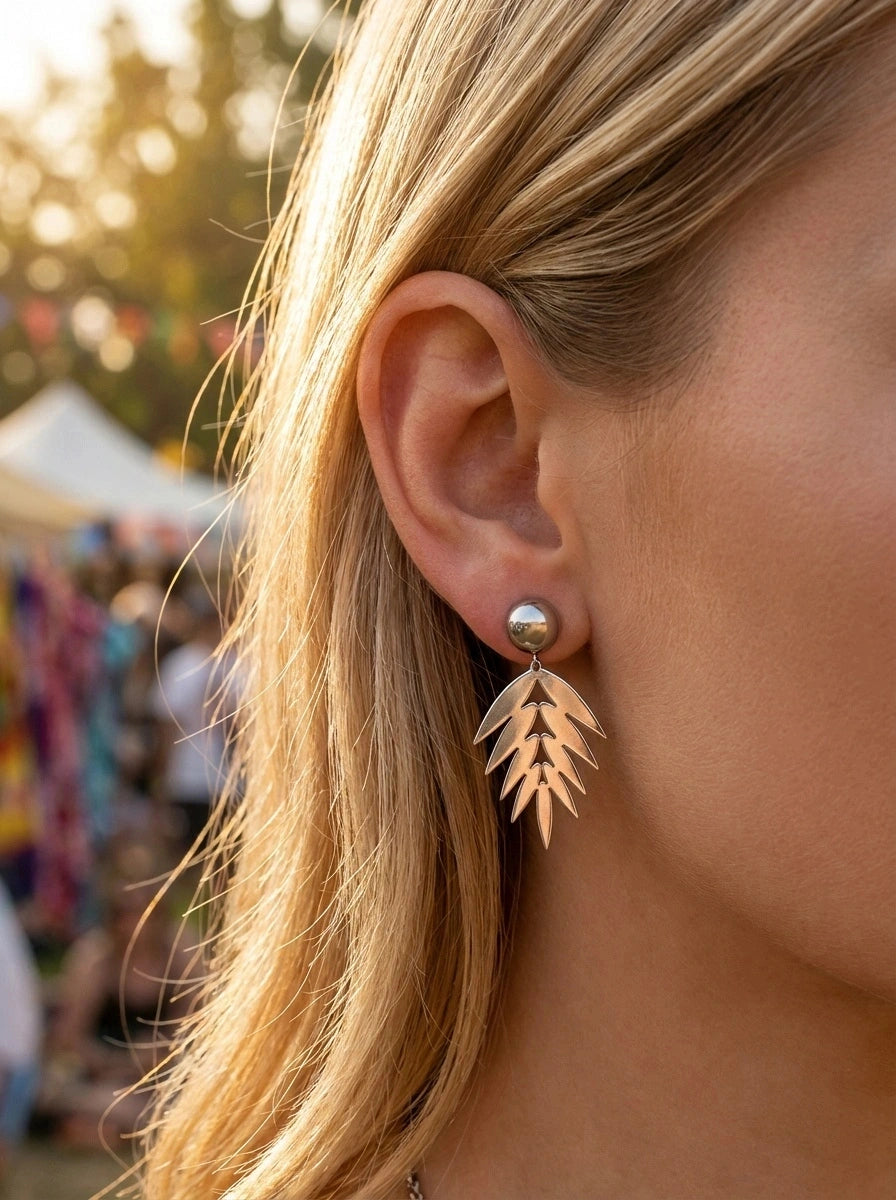Boucles d’oreilles en acier inoxydable