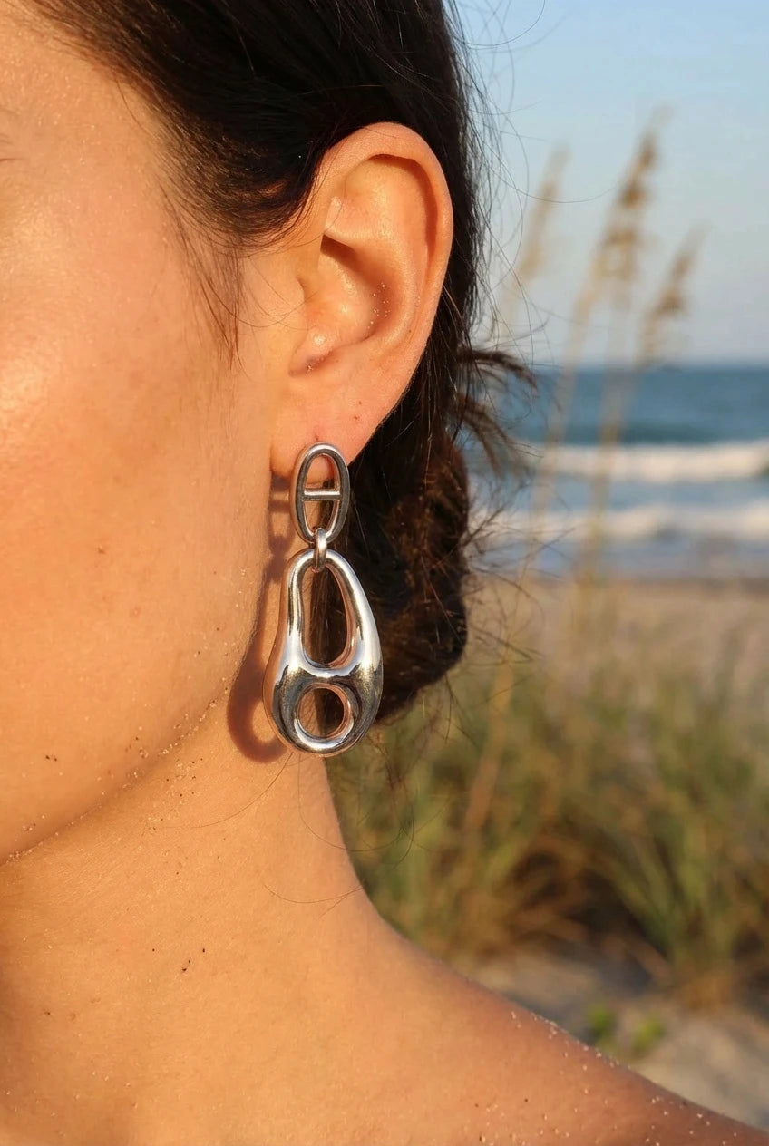 Boucles d’oreilles en acier inoxydable