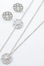 Parure de bijoux en acier inoxydable - ARGENT