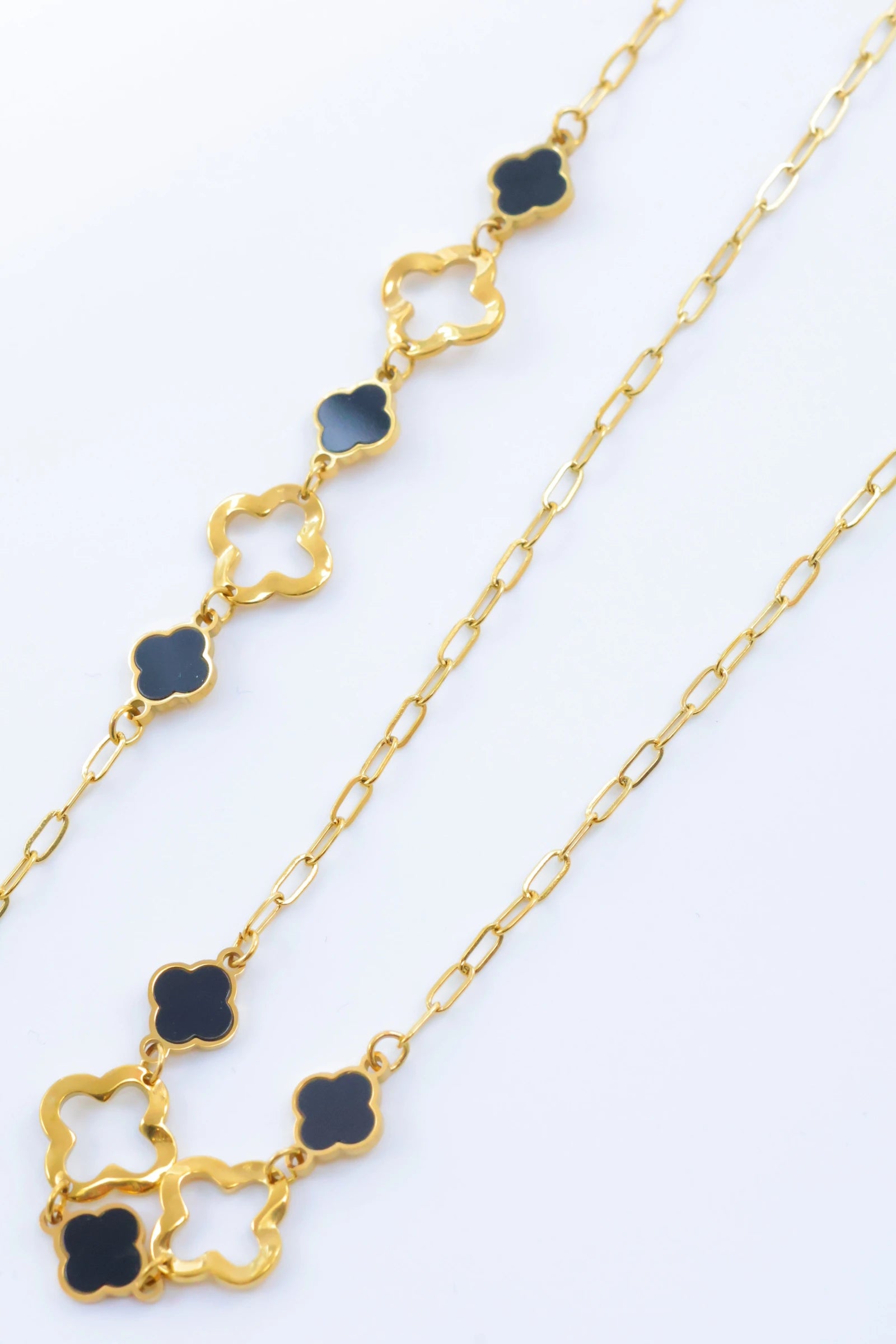 Parure de bijoux en acier inoxydable - NOIR