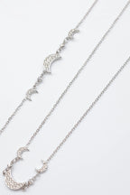 Parure de bijoux en acier inoxydable - ARGENT