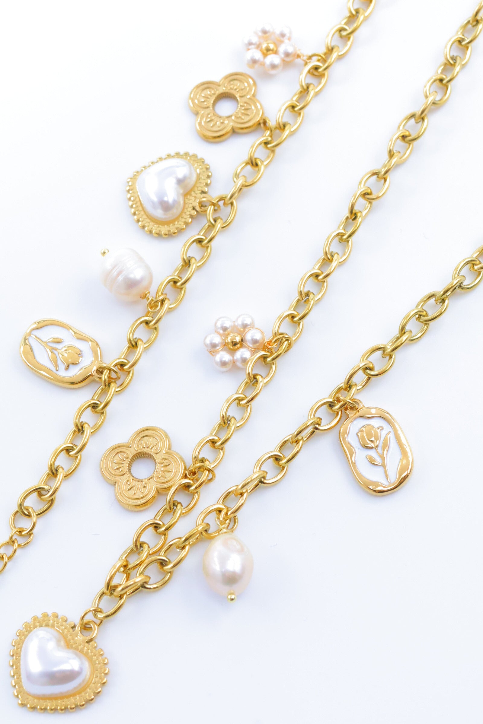 Parure de bijoux en acier inoxydable - DORÉ