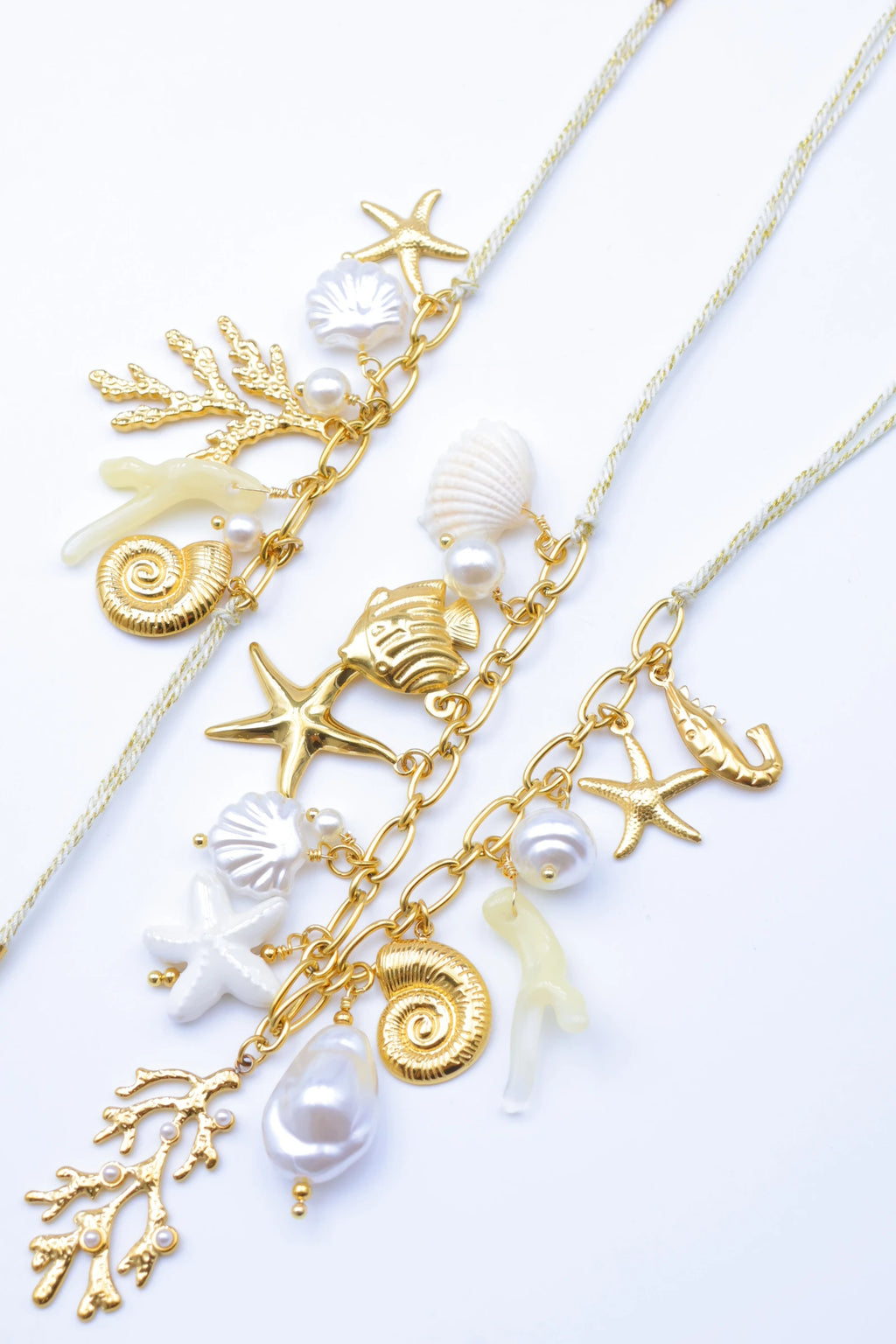 Parure de bijoux en acier inoxydable - BLANC